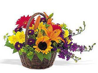 Basket of Blooms from McIntire Florist in Fulton, Missouri