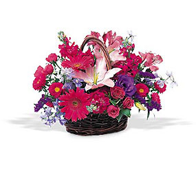 Joyous Birthday Basket from McIntire Florist in Fulton, Missouri