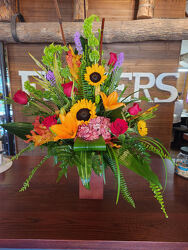 SUNFLOWERS AND ROSES from McIntire Florist in Fulton, Missouri