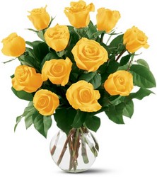 12 Yellow Roses from McIntire Florist in Fulton, Missouri