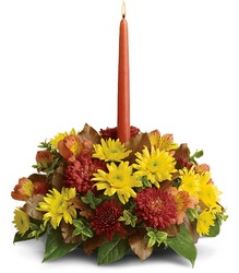 Bright to Light Centerpiece from McIntire Florist in Fulton, Missouri